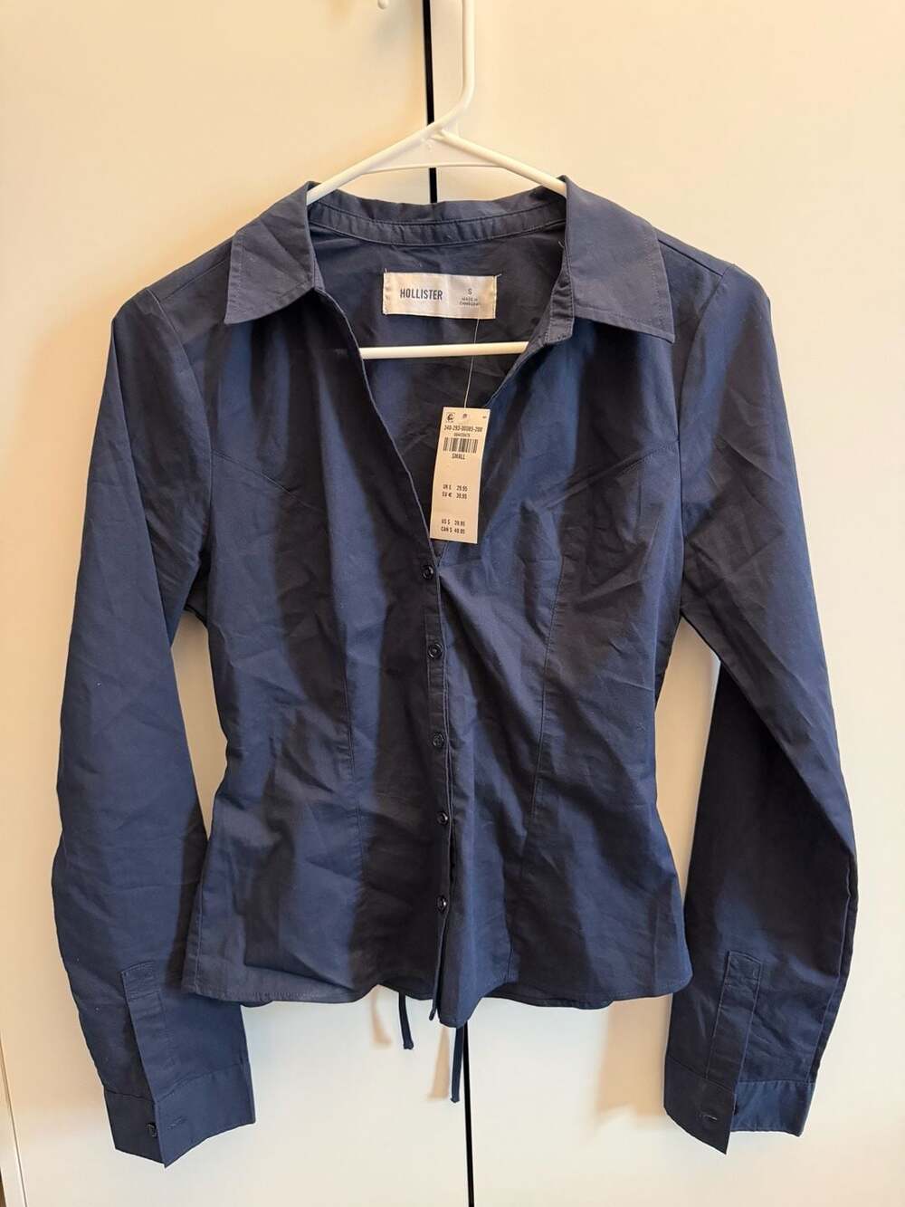 Hollister Stretch Poplin Button Front Shirt